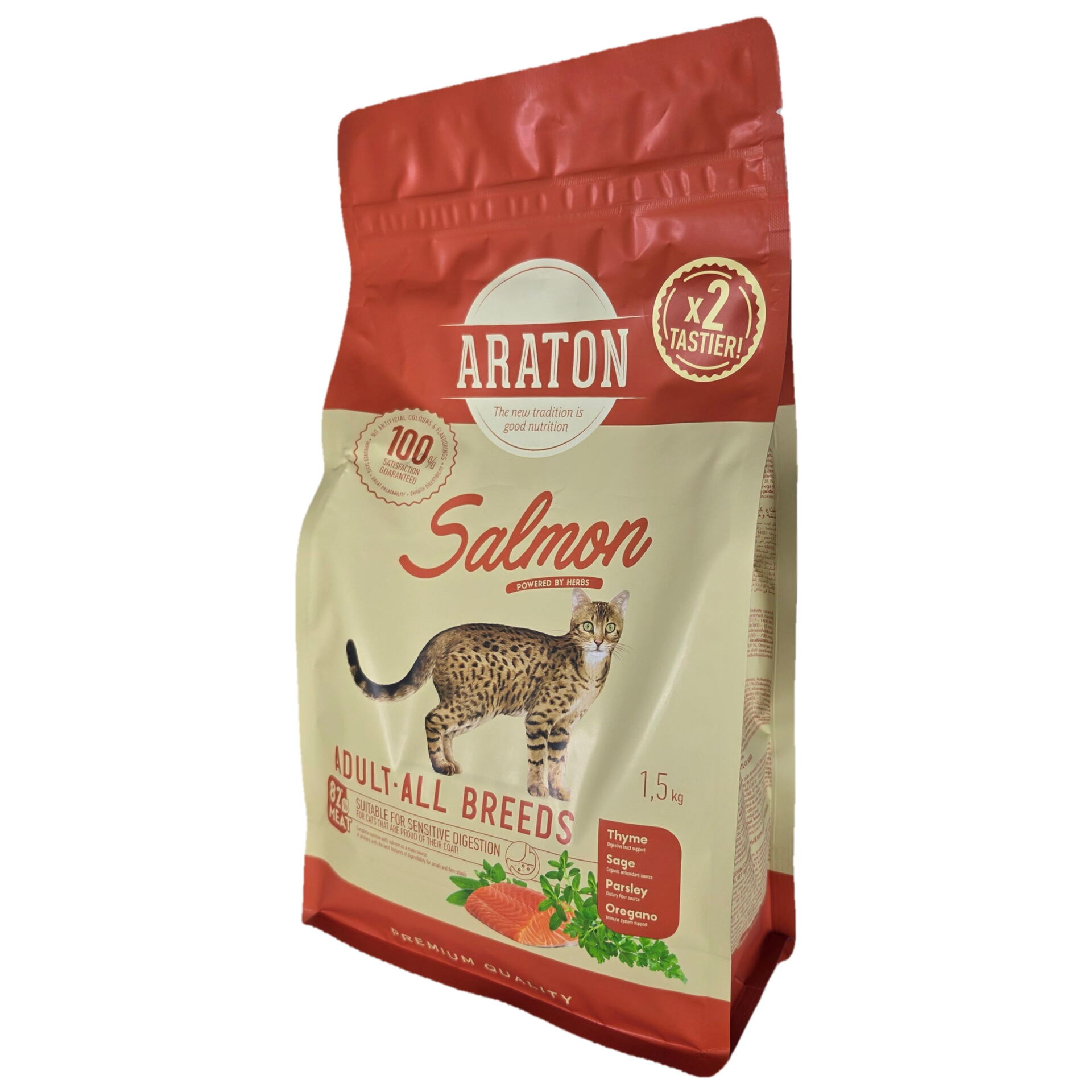 ARATON Cat Adult Salmon all breed 1.5kg