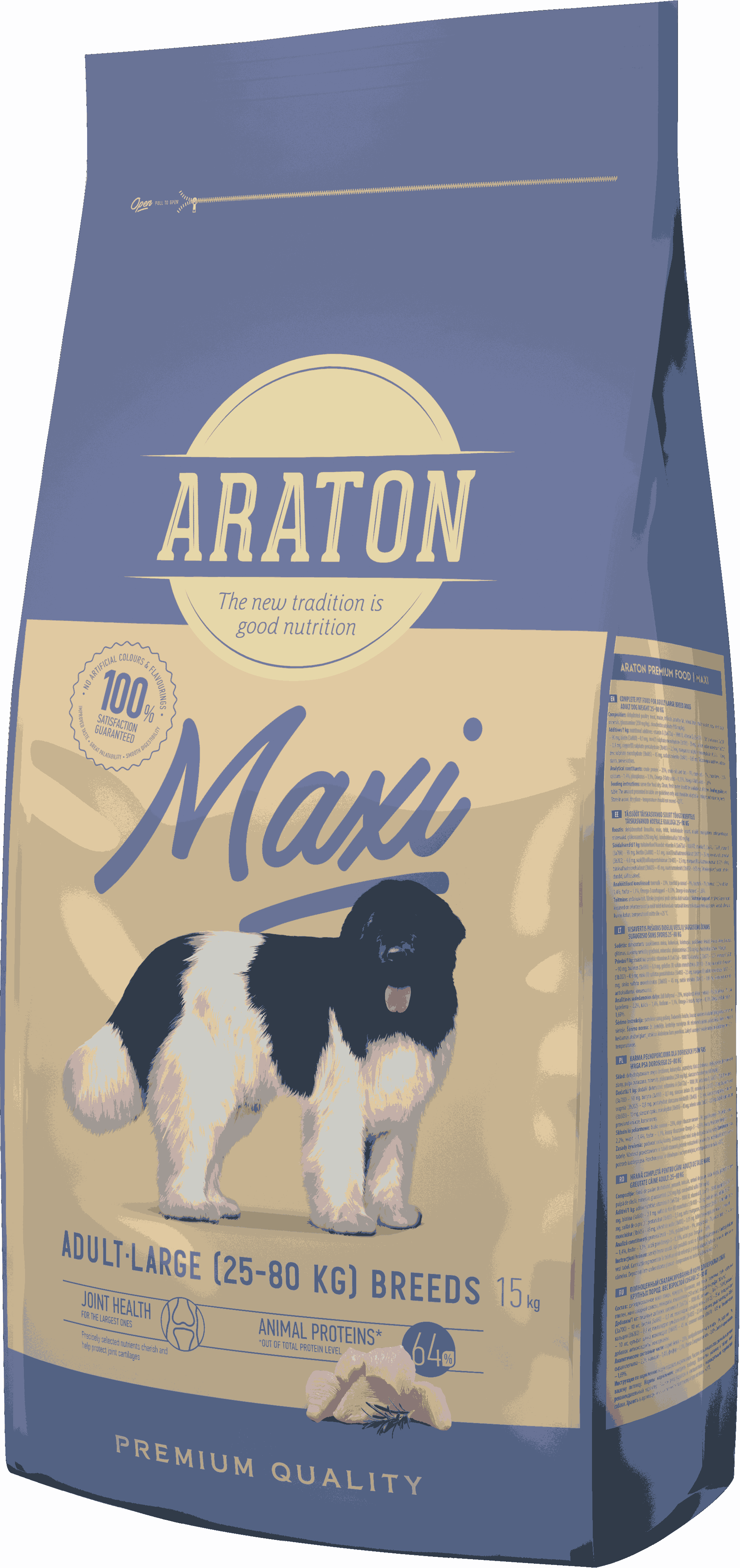 ARATON Dog Adult MAXI Poultry 15 kg