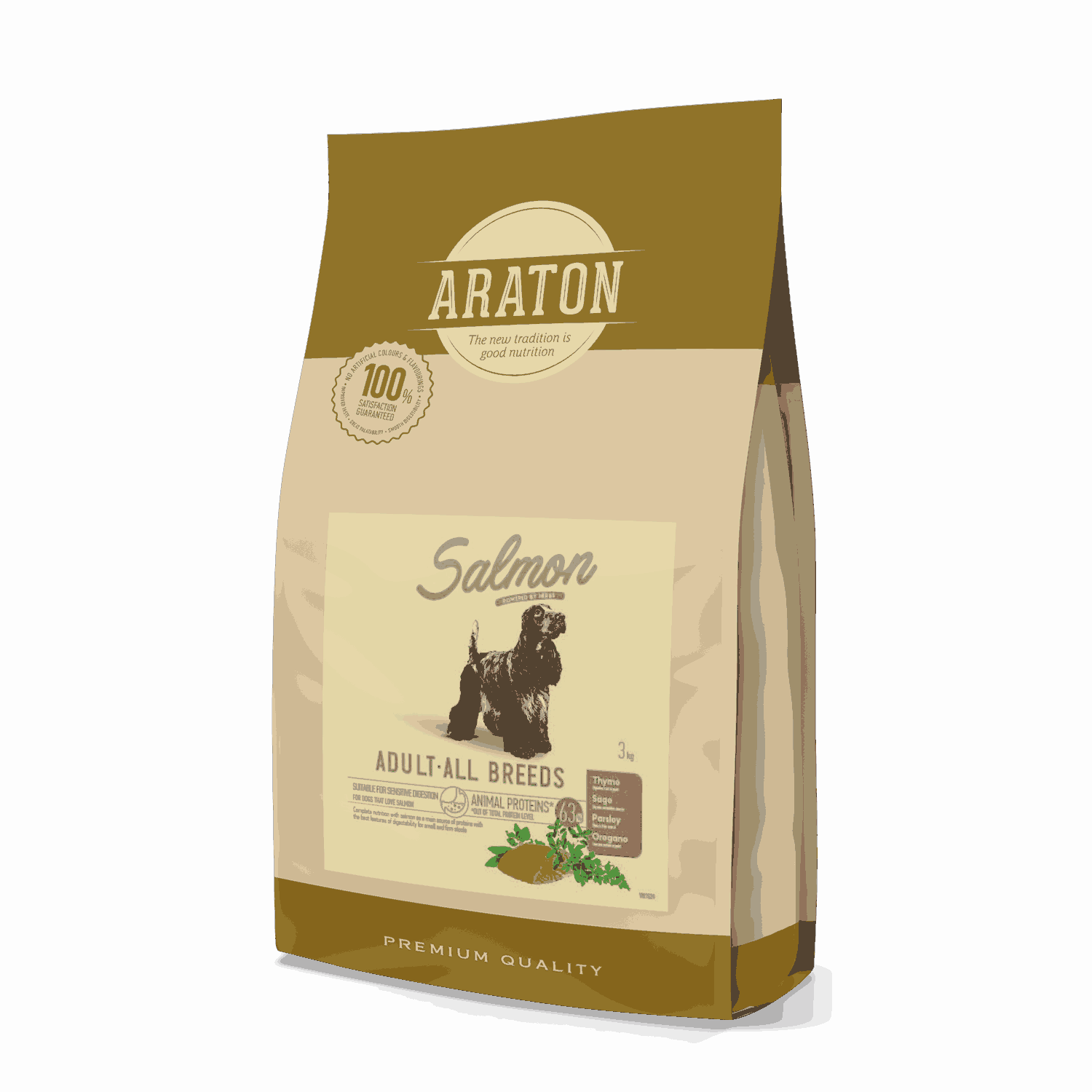 ARATON Dog Adult Salmon, 3 kg