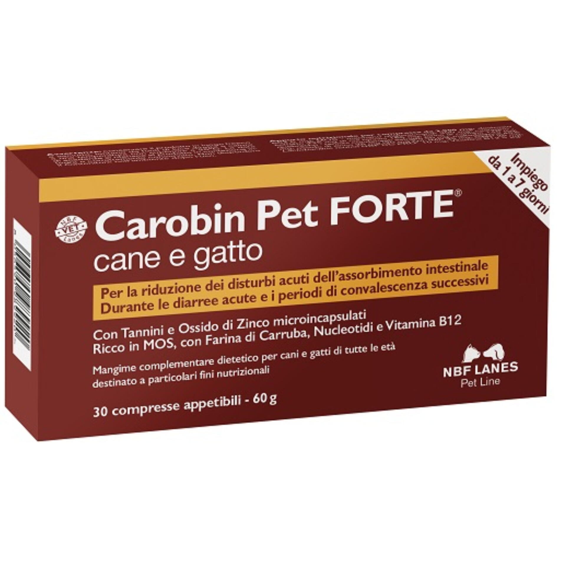 CAROBIN PET FORTE 30 CPR