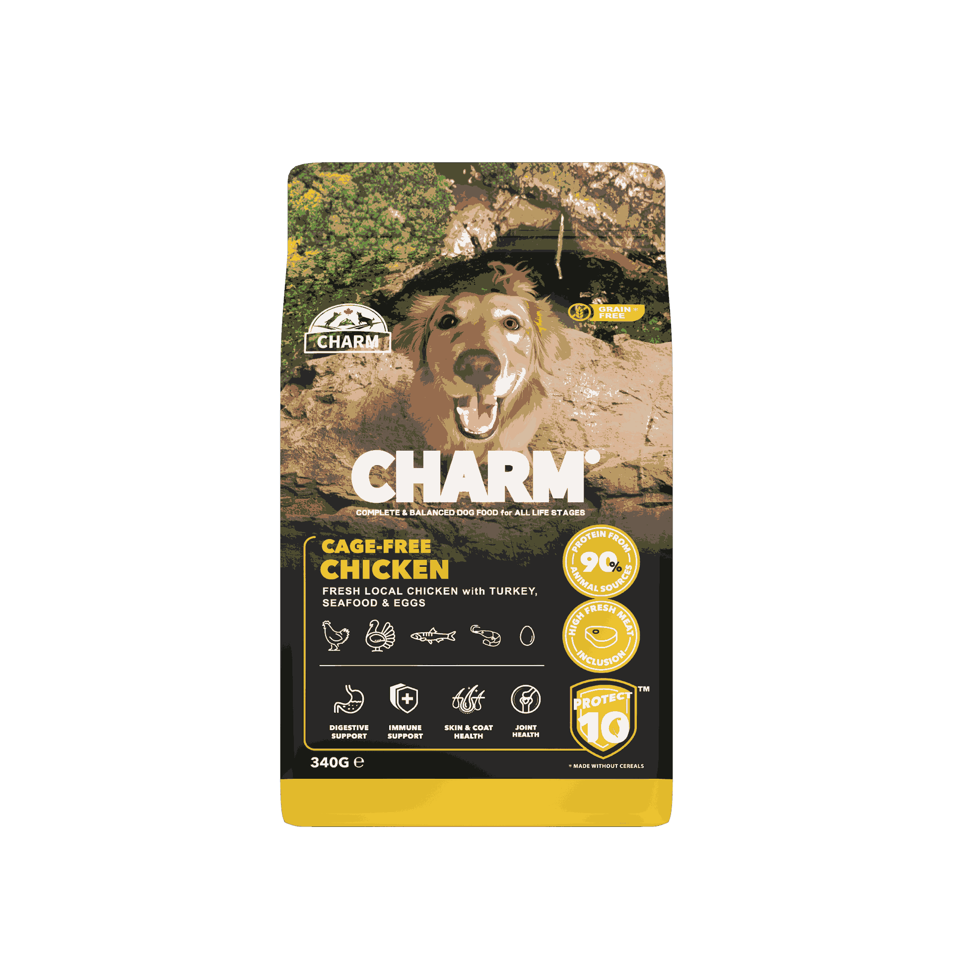 CHARM Cage-Free Chicken Dog Food 340 gr