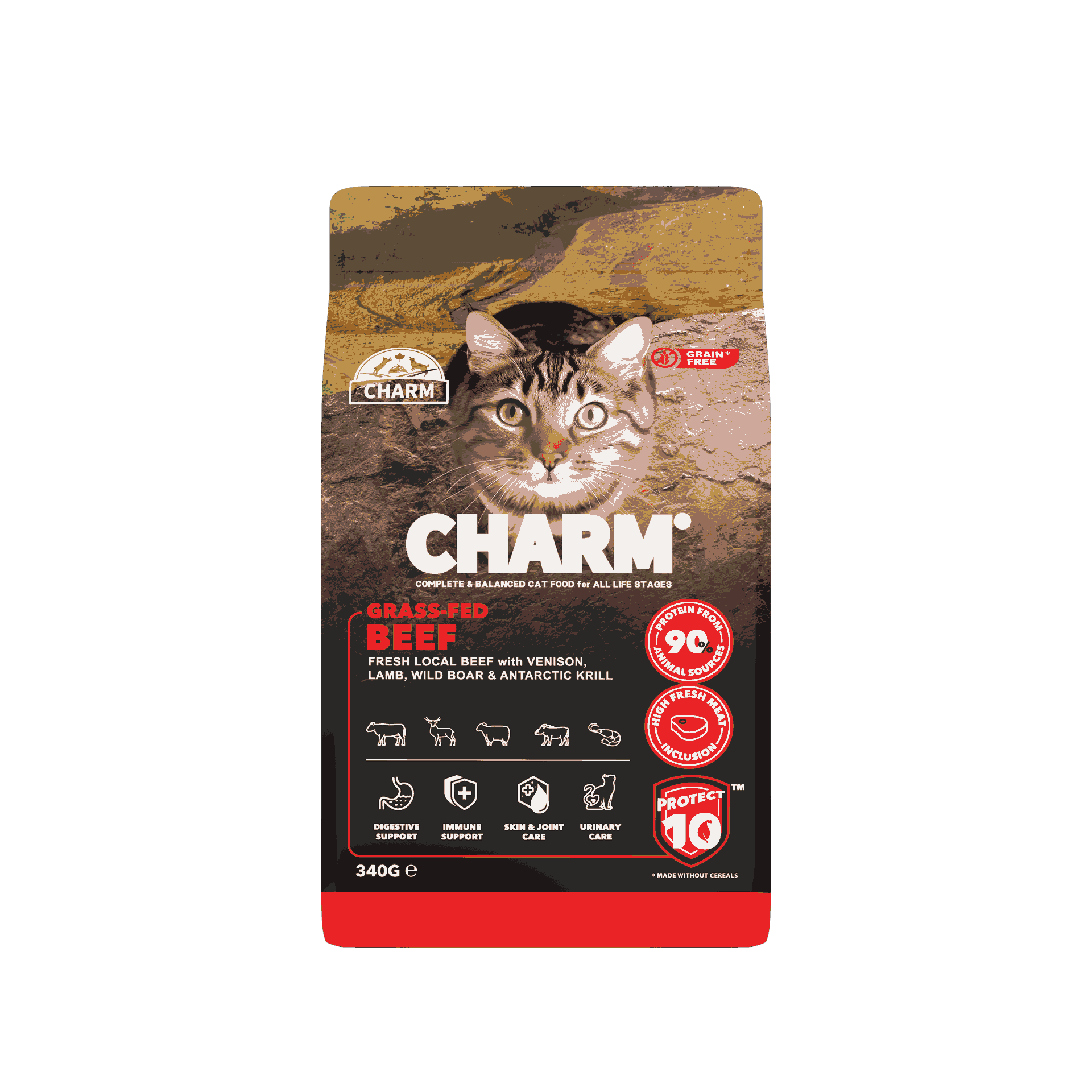 CHARM Grass-Fed Beef Cat Food 340 gr