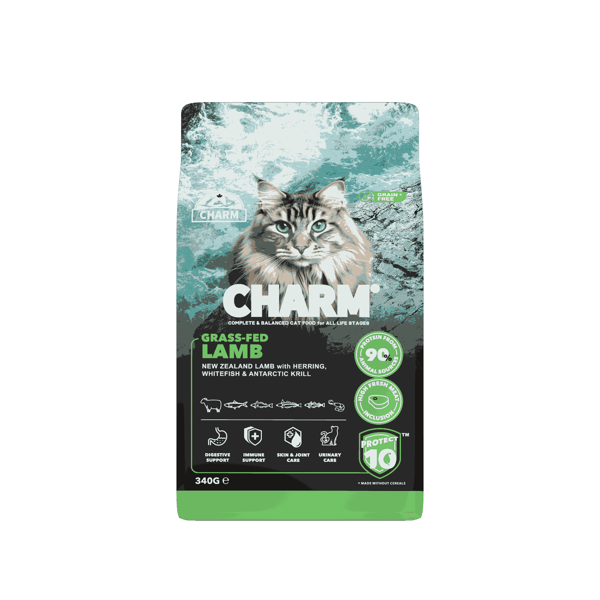 CHARM Grass-Fed Lamb Cat Food 340 gr