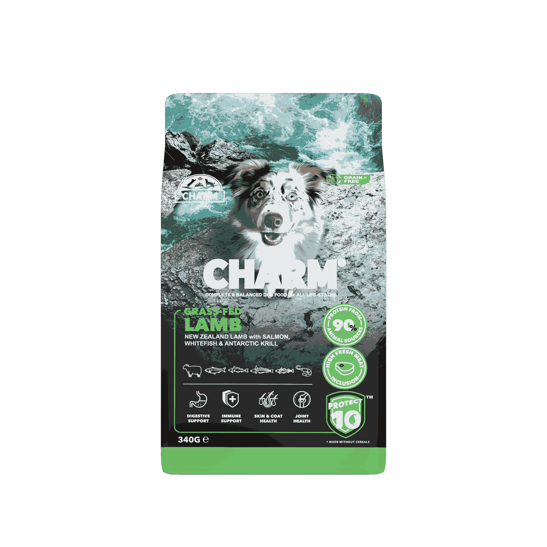 CHARM Grass-Fed Lamb Dog Food 340 gr